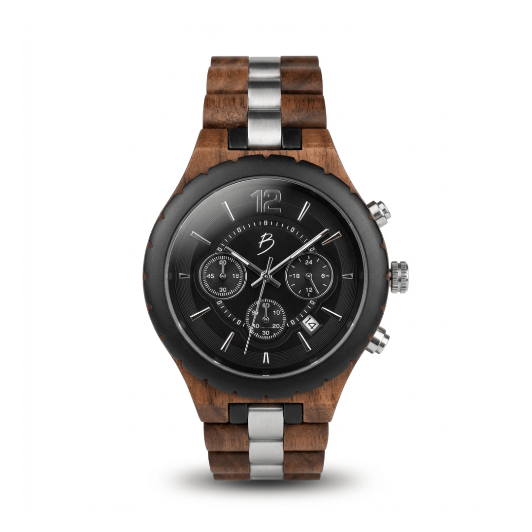 Mathieu Blanchard Montres Noyer Montre Le Roy en bois de noyer