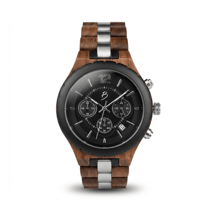 Mathieu Blanchard Montres Noyer Montre Le Roy en bois de noyer