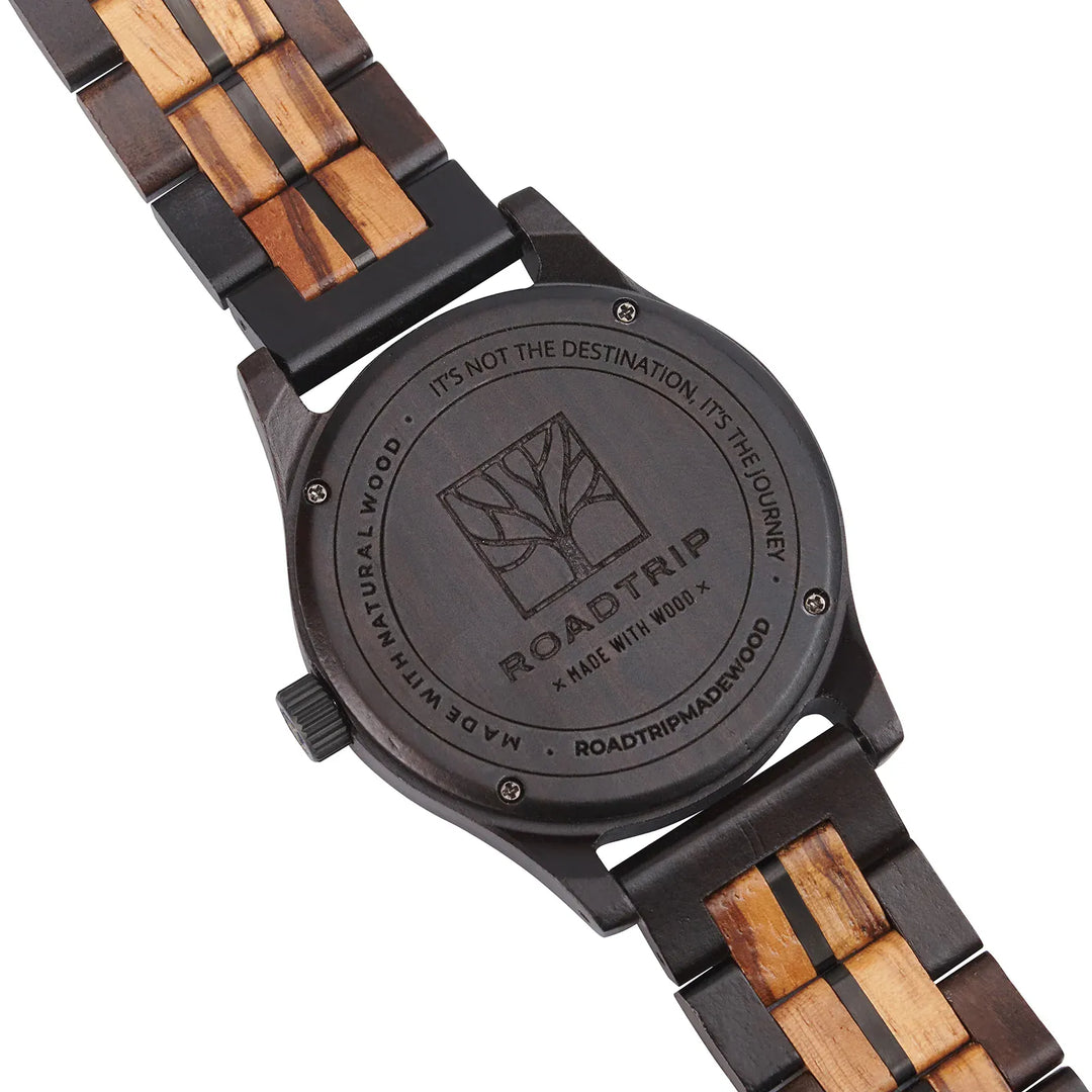 Roadtripmadewood Montre en bois Montre Odyssée - Canopée en bois