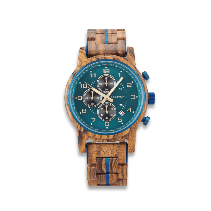 Roadtripmadewood Montre en bois Montre Odyssée - Savana en bois