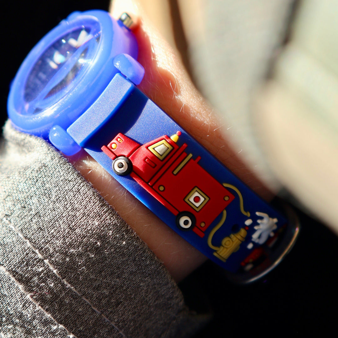 Mathieu Blanchard Montre pour enfant Camions de pompiers