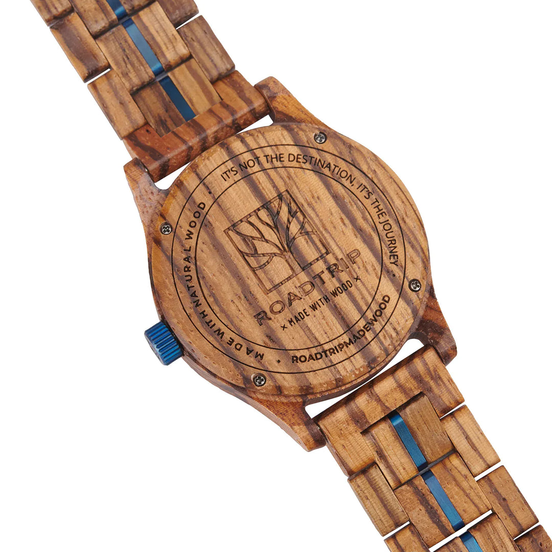 Roadtripmadewood Montre en bois Montre Roadtrip - Zénith en bois