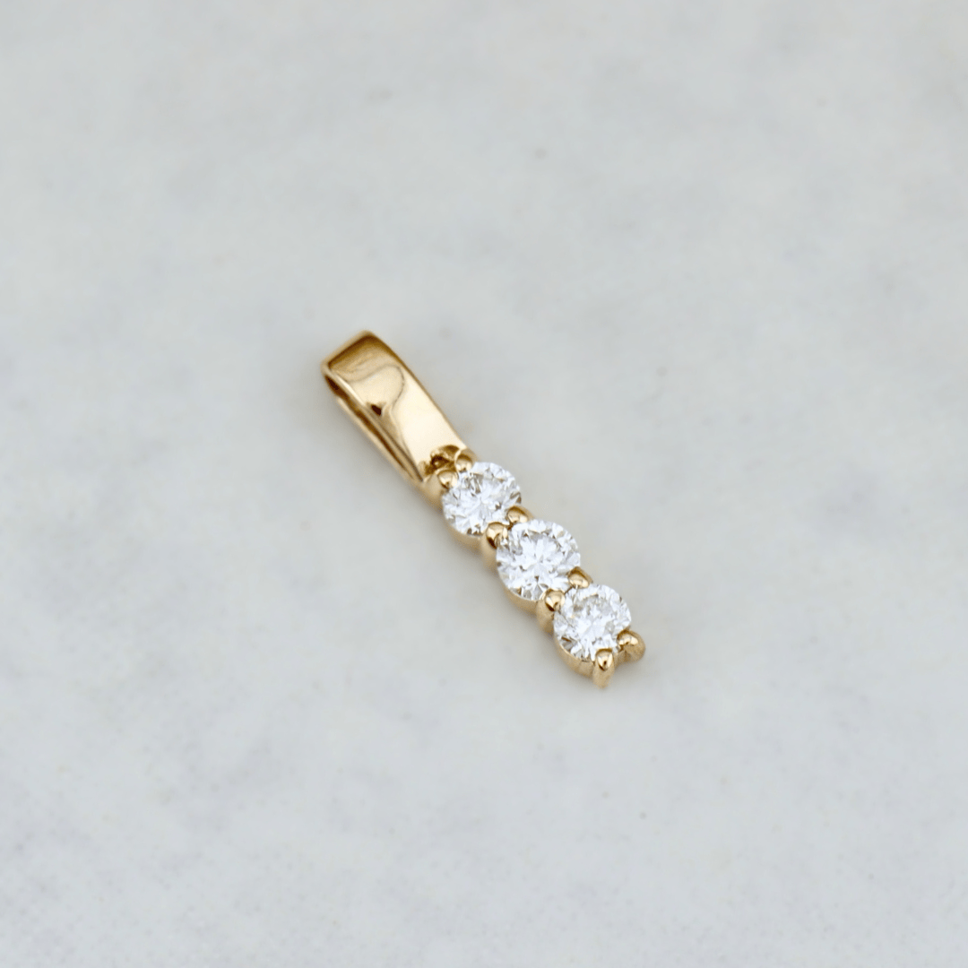 Mathieu Blanchard Collier Pendentif Barre de diamants