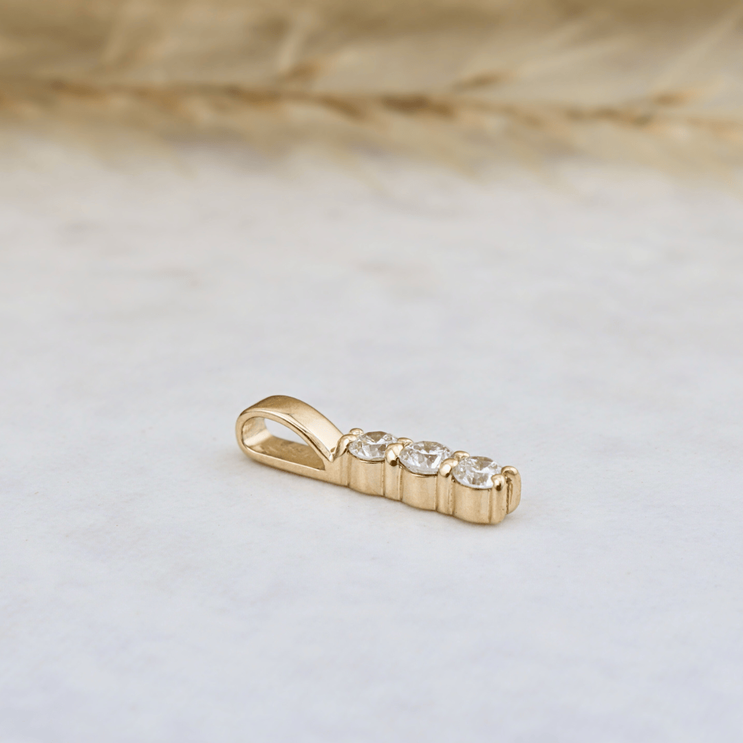 Mathieu Blanchard Collier Pendentif Barre de diamants