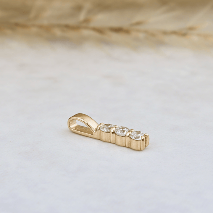 Mathieu Blanchard Collier Pendentif Barre de diamants