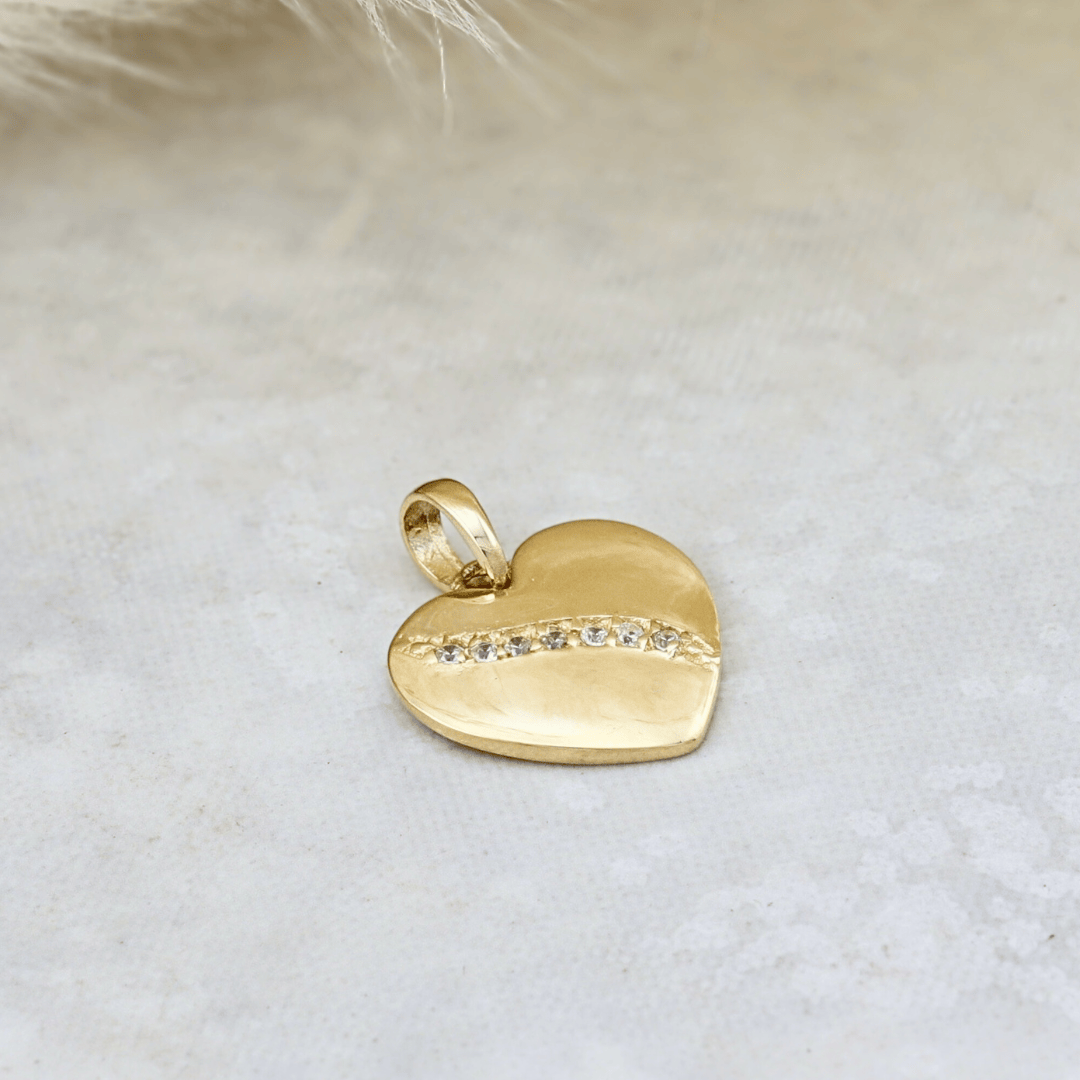 - Colliers Pendentif Coeur en or 10K