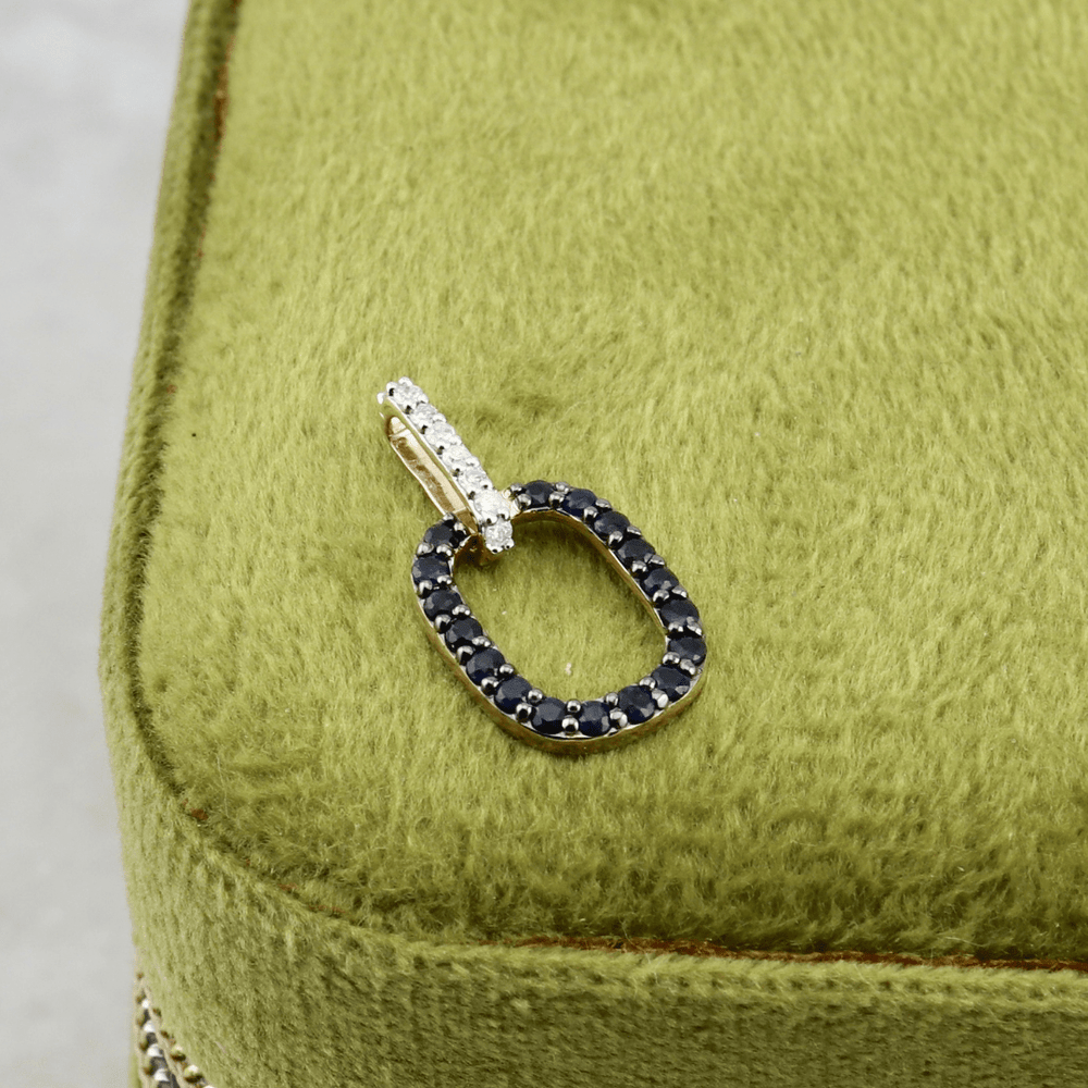 - Pendentifs Pendentif en or 14K, diamants et saphirs