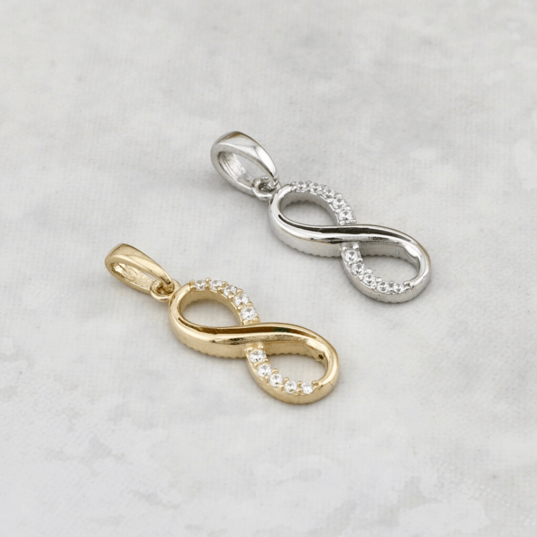 Pendentif Infini - Breloques et pendentifs Pendentif Infini en or jaune ou blanc 10K | Mathieu Blanchard Mathieu Blanchard Joaillerie