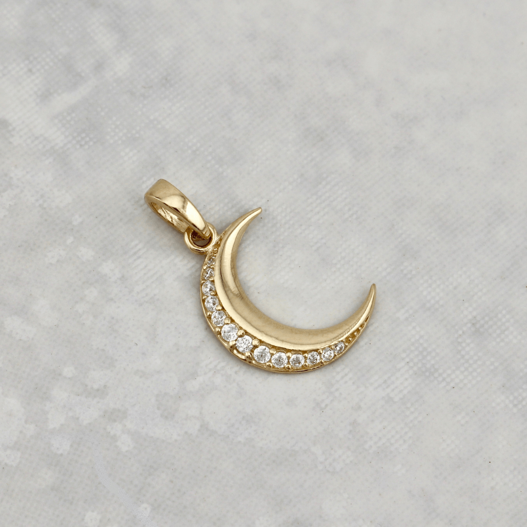 - Breloques et pendentifs Pendentif Lune en or 10K