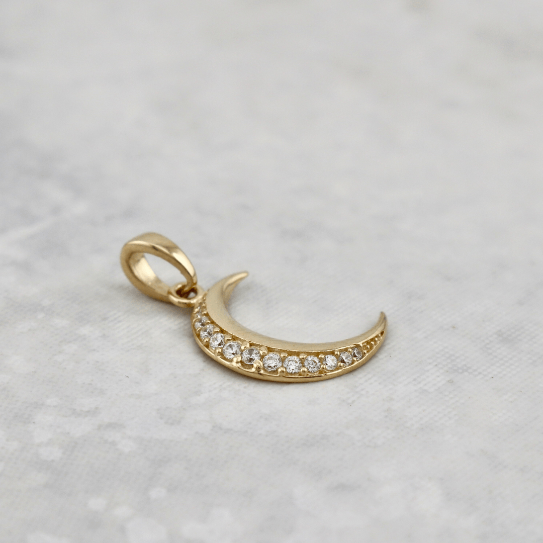 - Breloques et pendentifs Pendentif Lune en or 10K