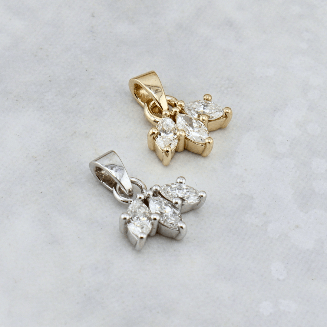 Pendentif Oasis de diamants Mathieu Blanchard Collier Pendentif Marquise sur mesure en or et diamants | Mathieu Blanchard Mathieu Blanchard Joaillerie