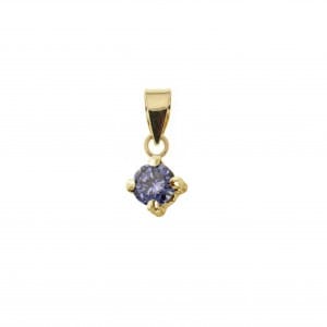 Pendentif Pierres de naissance en or jaune 10K - Boucles d&
