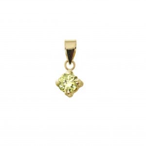 Pendentif Pierres de naissance en or jaune 10K - Boucles d&