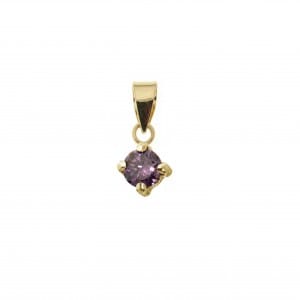 Pendentif Pierres de naissance en or jaune 10K - Boucles d&