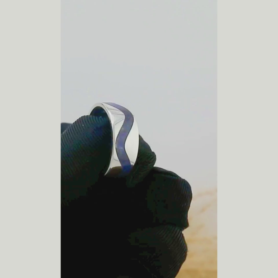 Lapis Lazuli Wave Ring