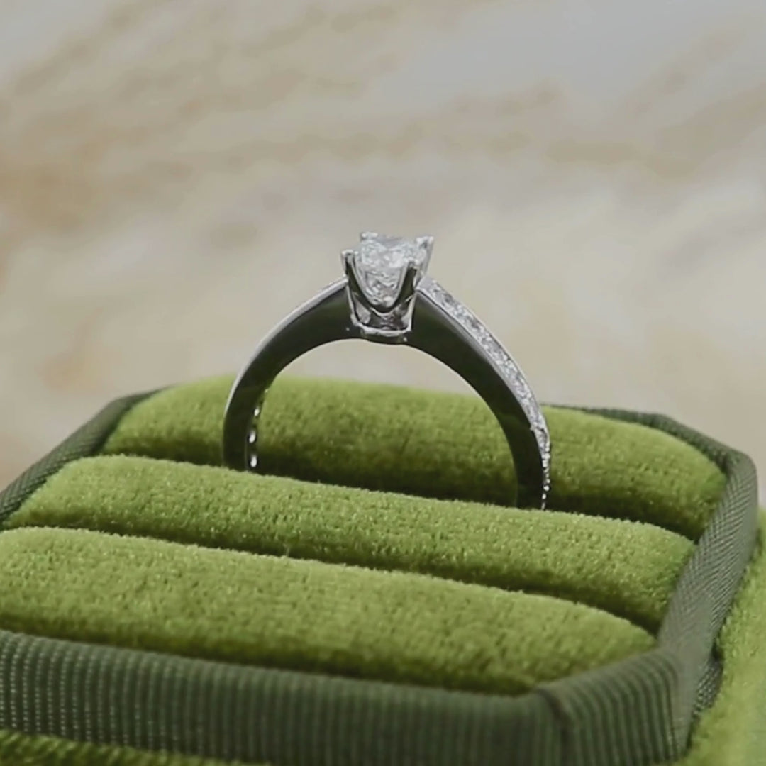 Solitaire 0.74 ctw Diamonds Ring