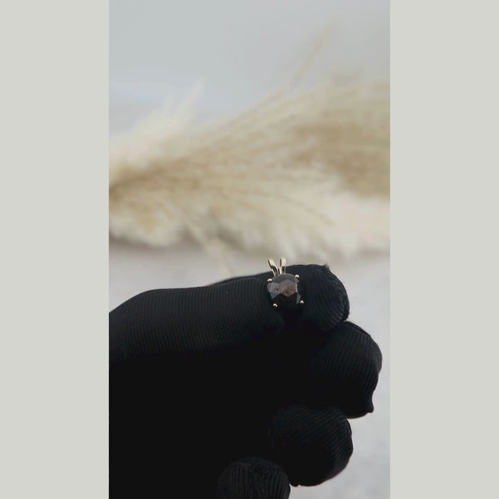 14K - 18K or Platinum and Golden Sapphire Pendant