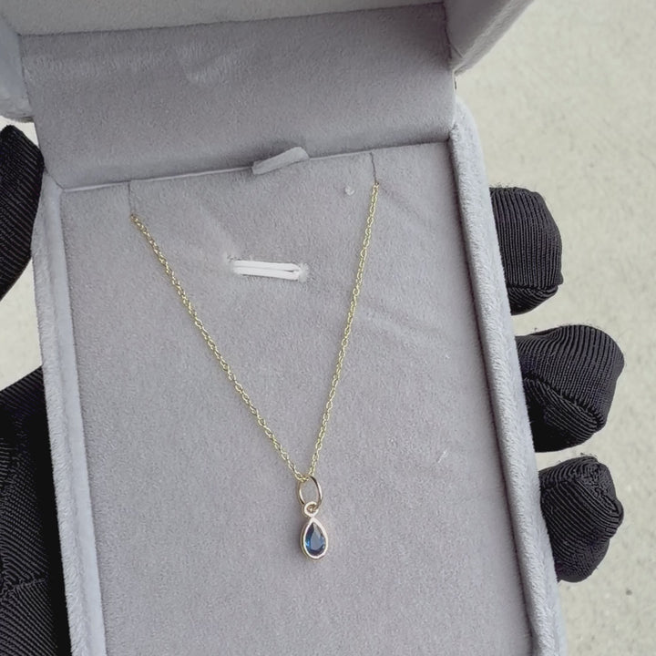 Collier Goutte - Saphir