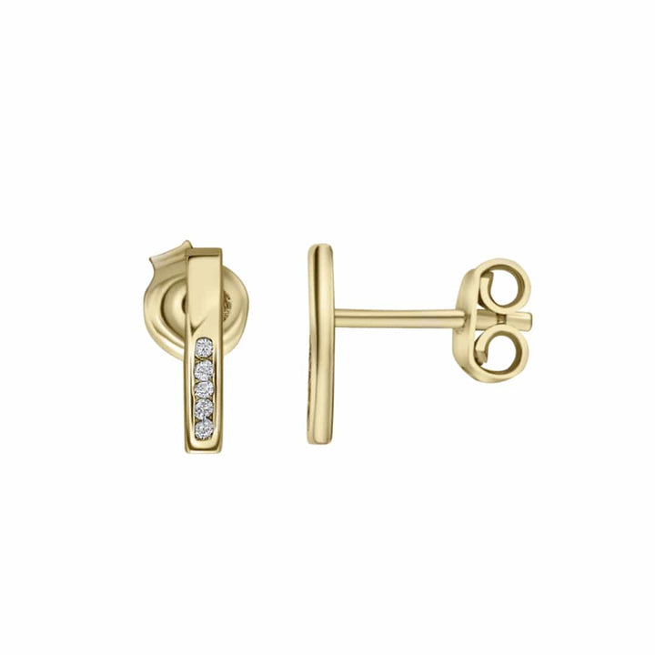 RPM Boucles d'oreilles Or 10K Boucles d'oreilles Barres en or 10K
