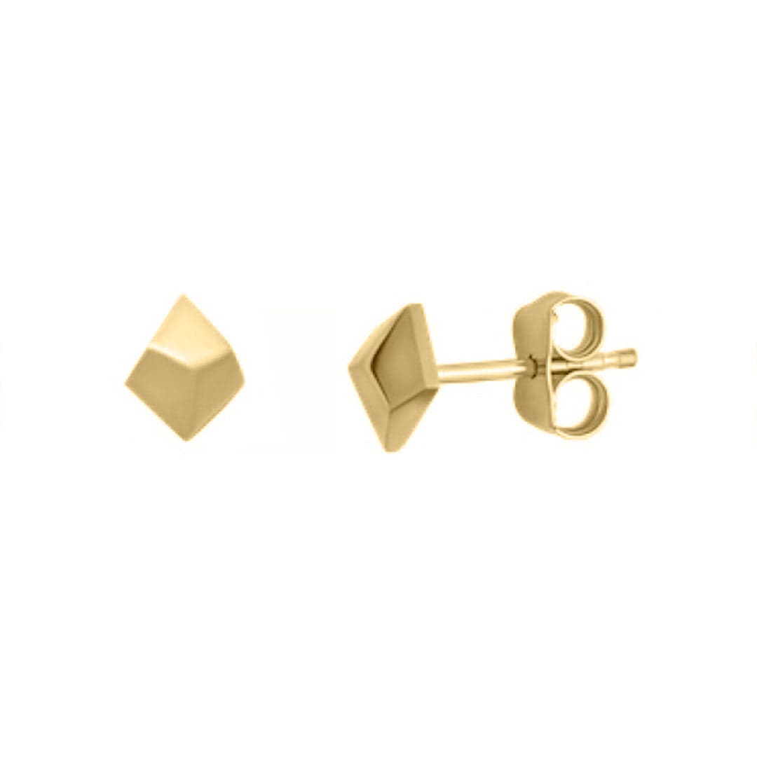 RPM Boucles d'oreilles Or 10K Boucles d'oreilles Pyramides en or jaune 10K
