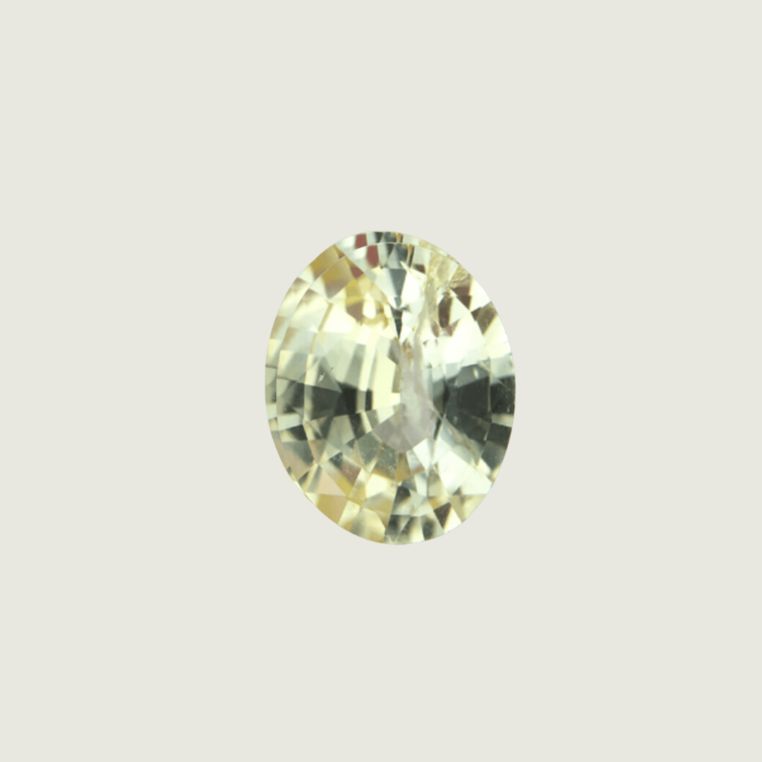Saphir Naturel Amarillo Taille Ovale 6.3 x 7.8 mm Mathieu Blanchard PSAM19687S Saphir Naturel Amarillo Taille Ovale 6.3 x 7.8 mm Mathieu Blanchard Joaillerie