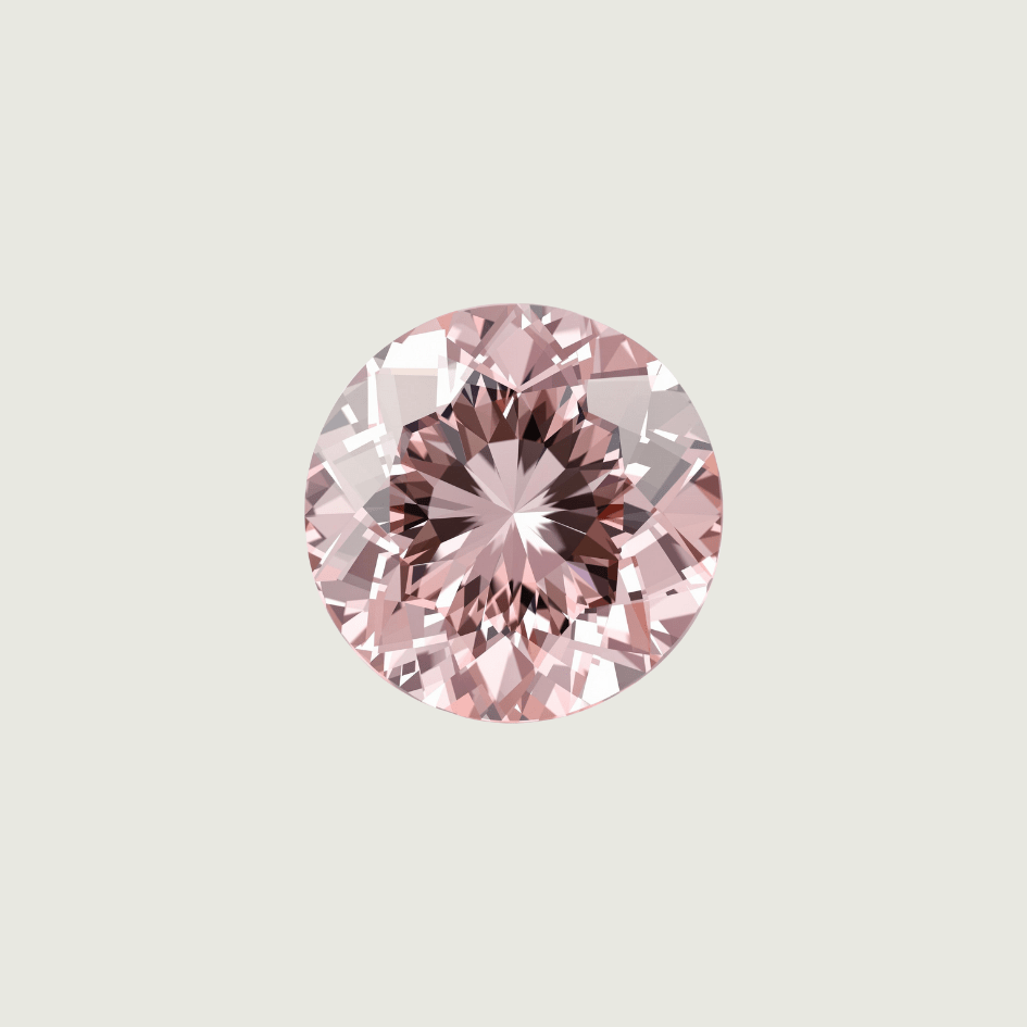 Mathieu Blanchard Spinelle Naturel Rose Taille brillant rond 6 mm
