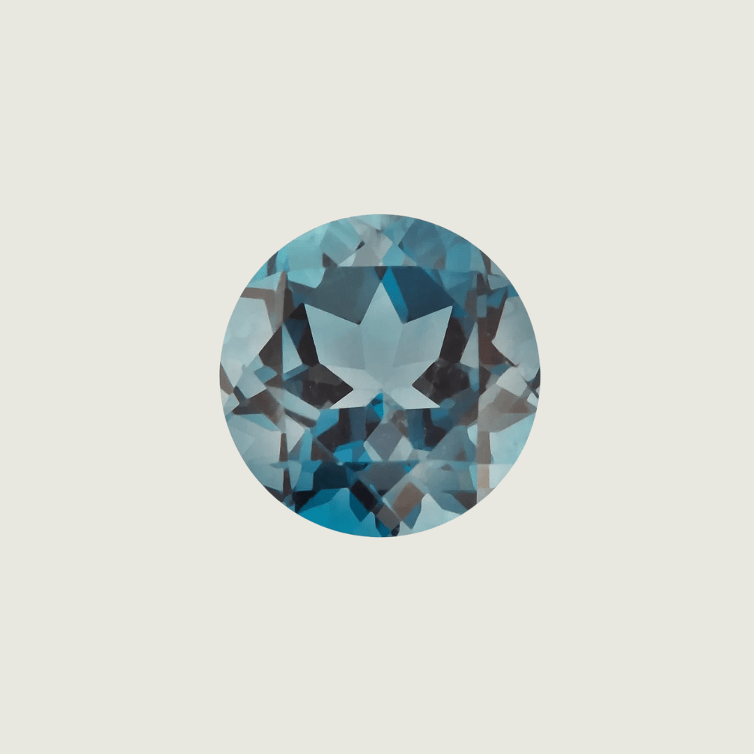 Topaze Naturel Bleu London Taille brillant rond 4 mm Mathieu Blanchard TOPAZ-GEN:24167:G Topaze Bleu London Rond 4 mm | Nos pierres | Mathieu Blanchard Mathieu Blanchard Joaillerie