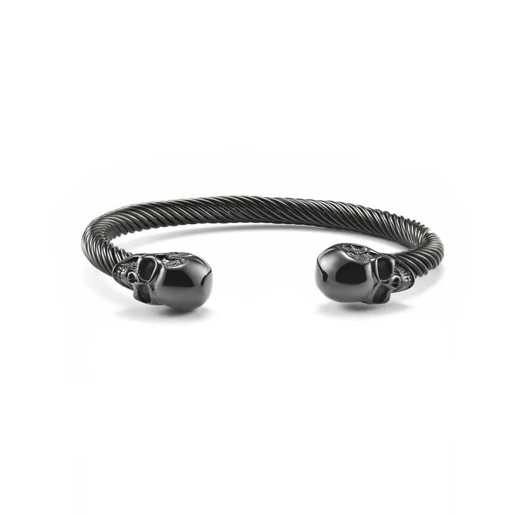 Trio de bracelets Magnum en acier inoxydable SkeletonHD Bracelets Acier inoxydable Trio de bracelets Magnum - Pierre de lave | Mathieu Blanchard Mathieu Blanchard Joaillerie