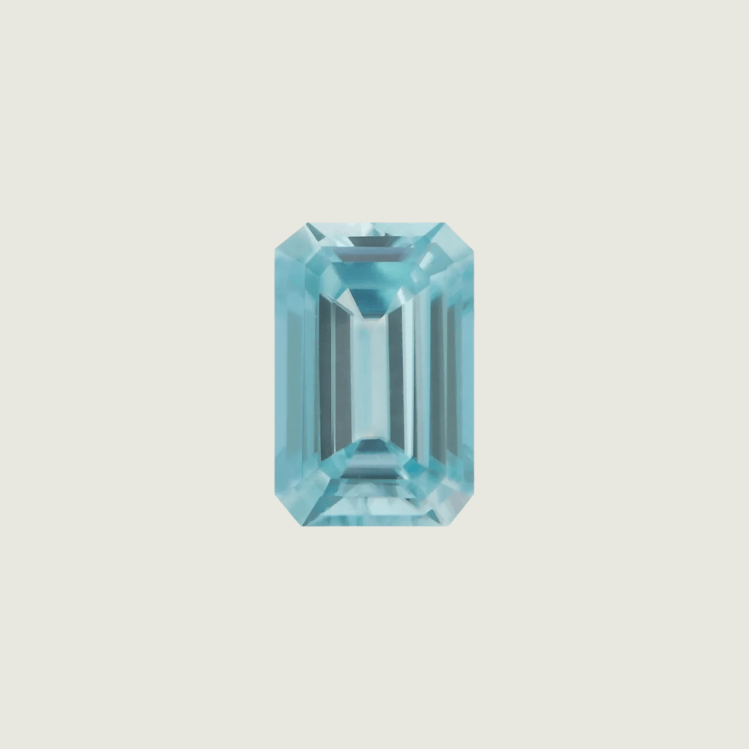 Mathieu Blanchard Zircon Naturel Taille Émeraude 4x5.5 mm