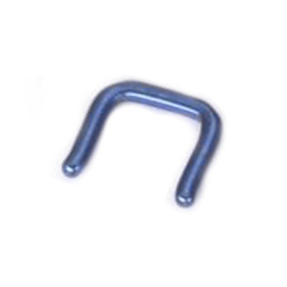 - 1.2mm (16g) / 6mm / Titane Septum 16g en titane anodisé bleu foncé