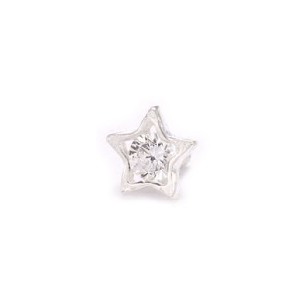 - 1.6mm (14g) / Argent 925 Étoile 14g en argent 925