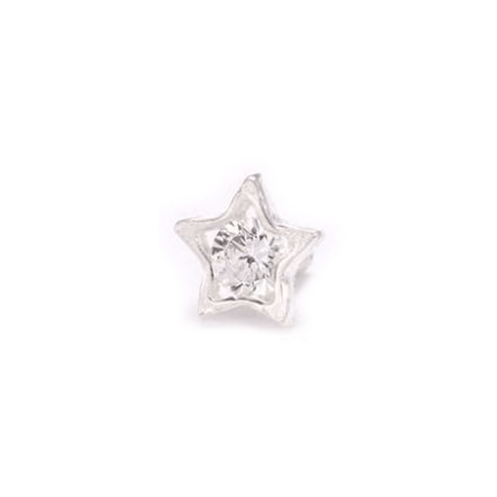 - 1.6mm (14g) / Argent 925 Étoile 14g en argent 925