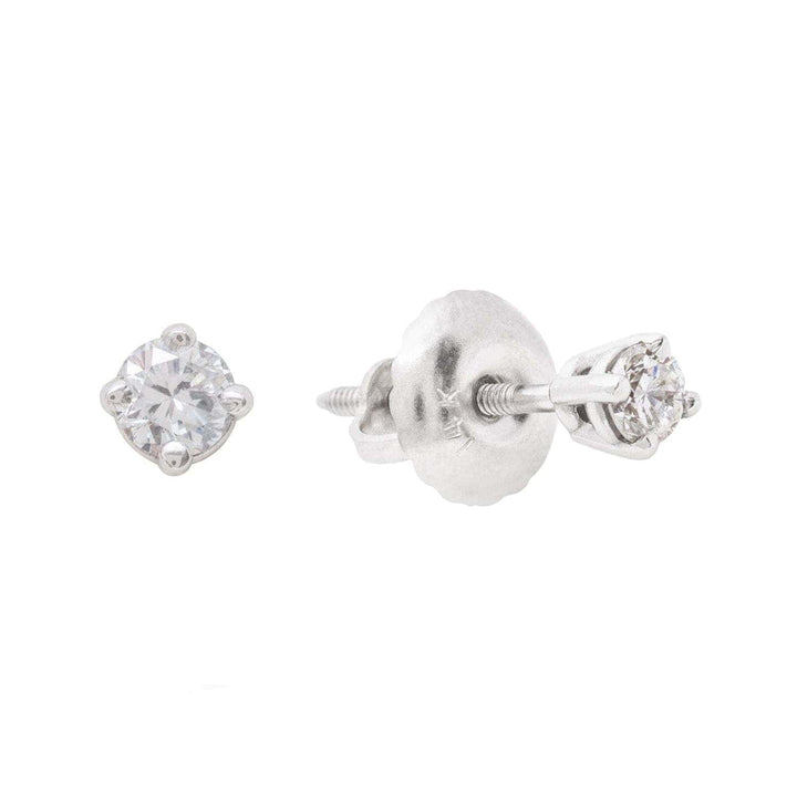 - 1.75mm (total de 10 points) / Argent Boucles d'oreilles Classiques en or 14K et diamants