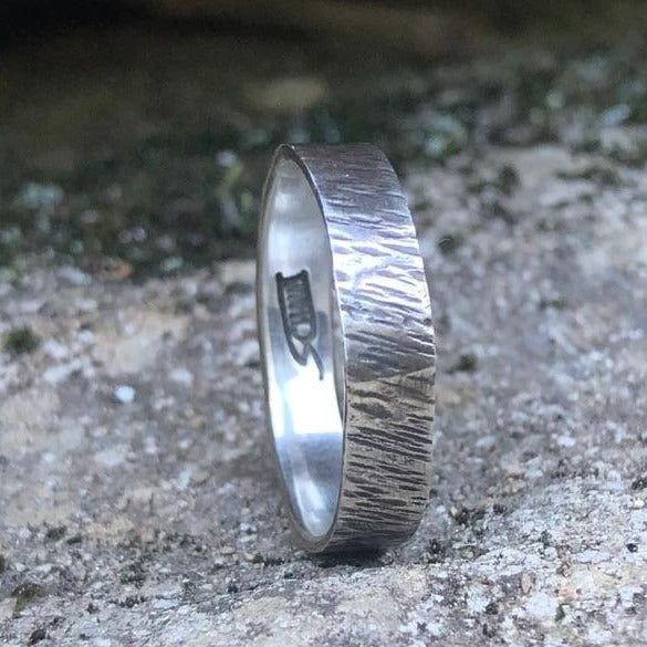 Atelier du bon bouleau Bague en argent sterling Vertical