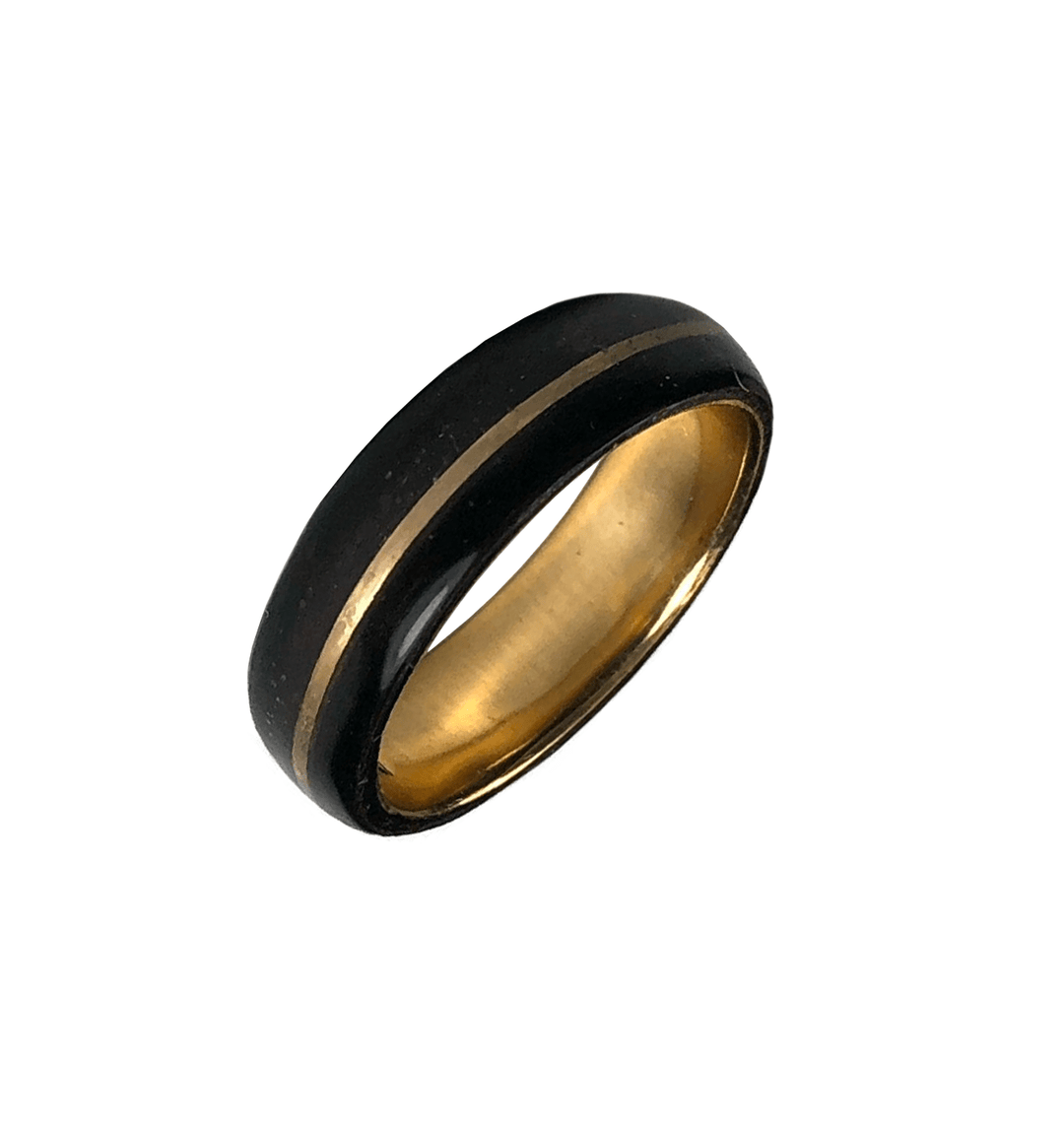 Atelier du bon bouleau Bague en bois et or 14K & 18K personnalisée