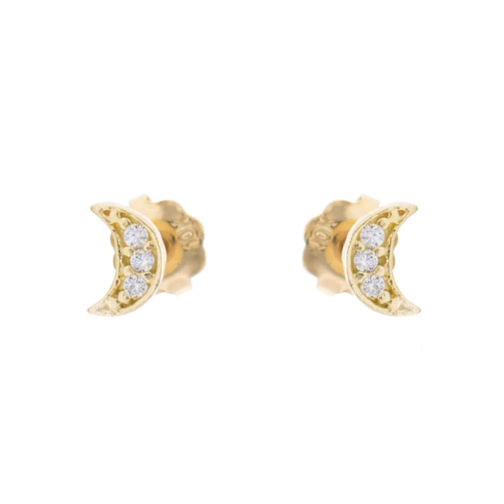 - Boucles d'oreilles Boucles d'oreilles Lunaire en or 10K
