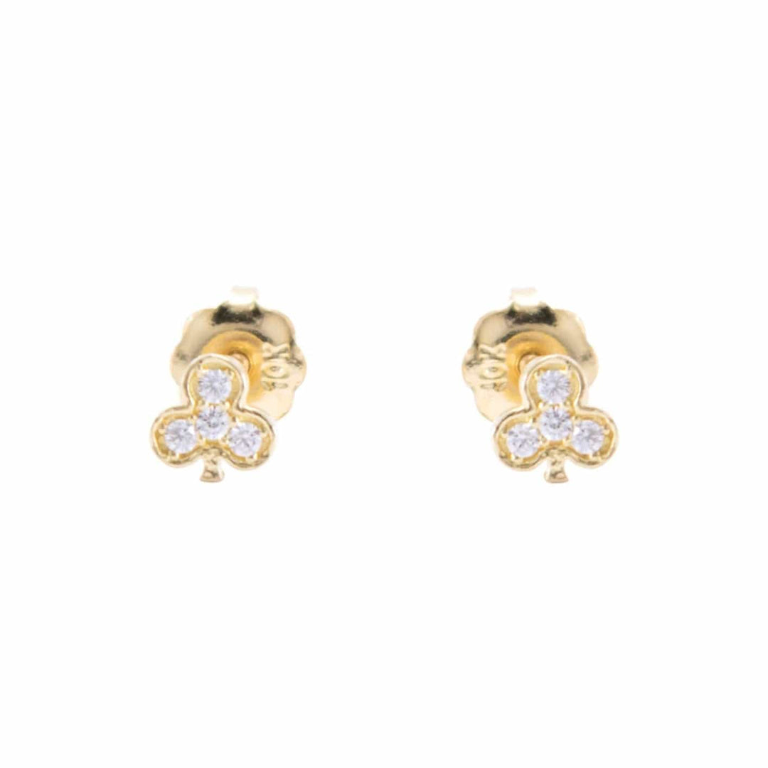 - Boucles d'oreilles Boucles d'oreilles Trèfles en or 10K