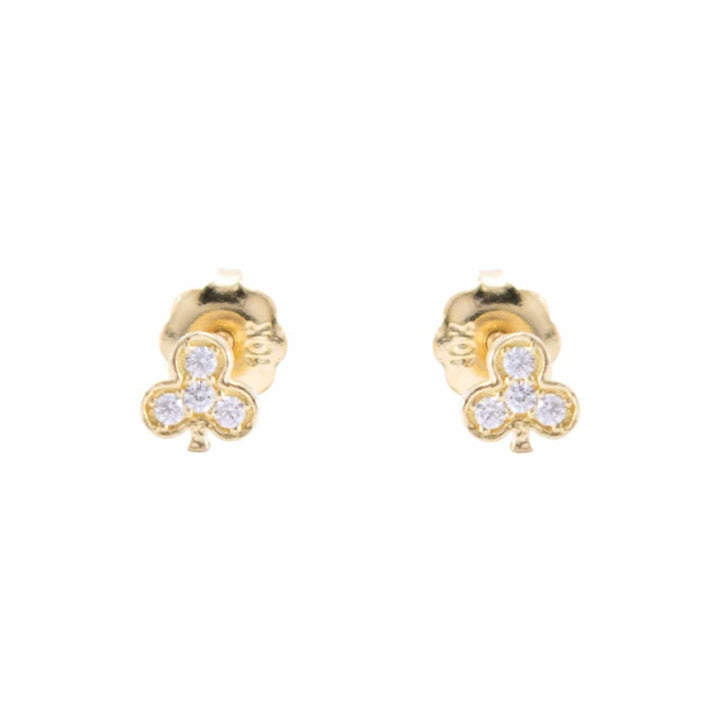 - Boucles d'oreilles Boucles d'oreilles Trèfles en or 10K