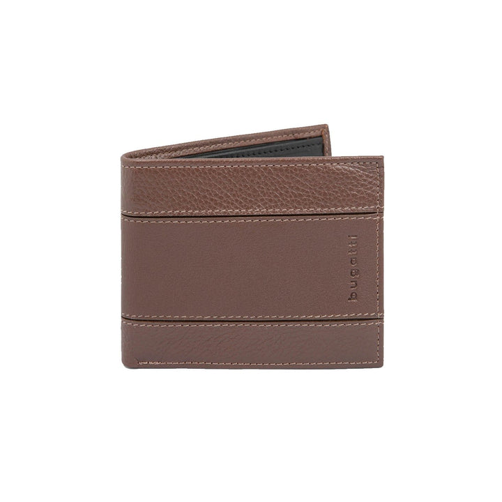 Bugatti Brun Portefeuille avec protection RFID en cuir