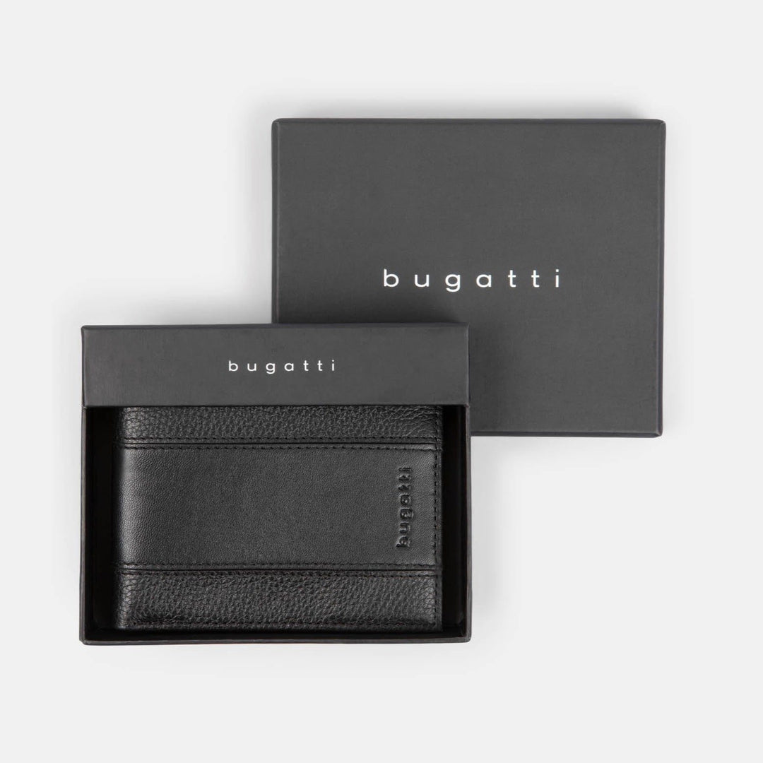 Bugatti Portefeuille avec protection RFID en cuir