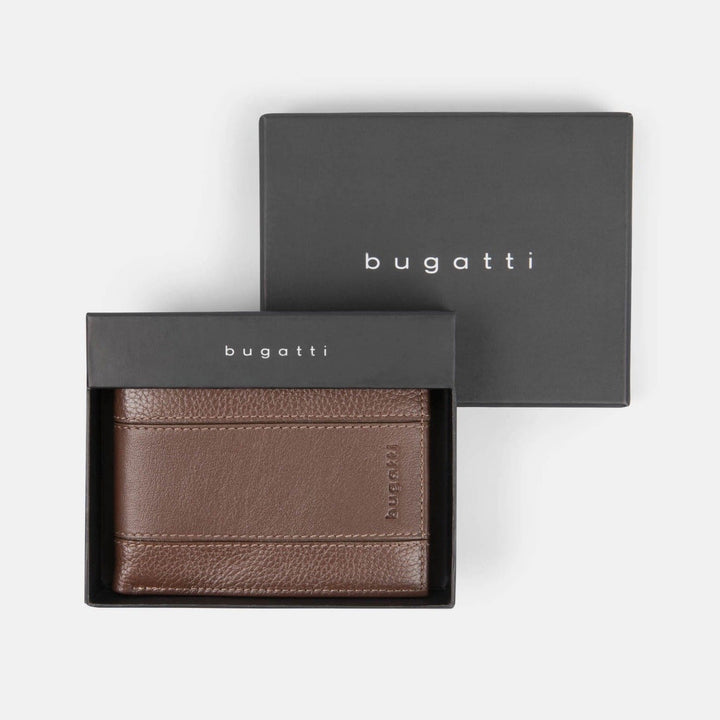Bugatti Portefeuille avec protection RFID en cuir