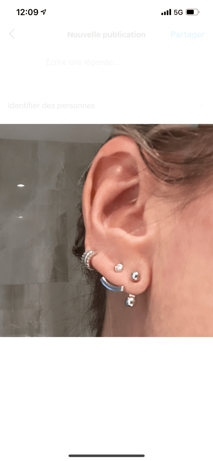 Caroline Néron Boucles d'oreilles Boucles d'oreilles amovible Lady en argent sterling