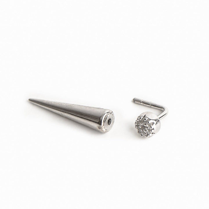 Caroline Néron Boucles d'oreilles Connexion CZ en argent
