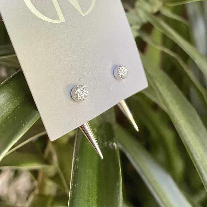 Caroline Néron Boucles d'oreilles Connexion CZ en argent