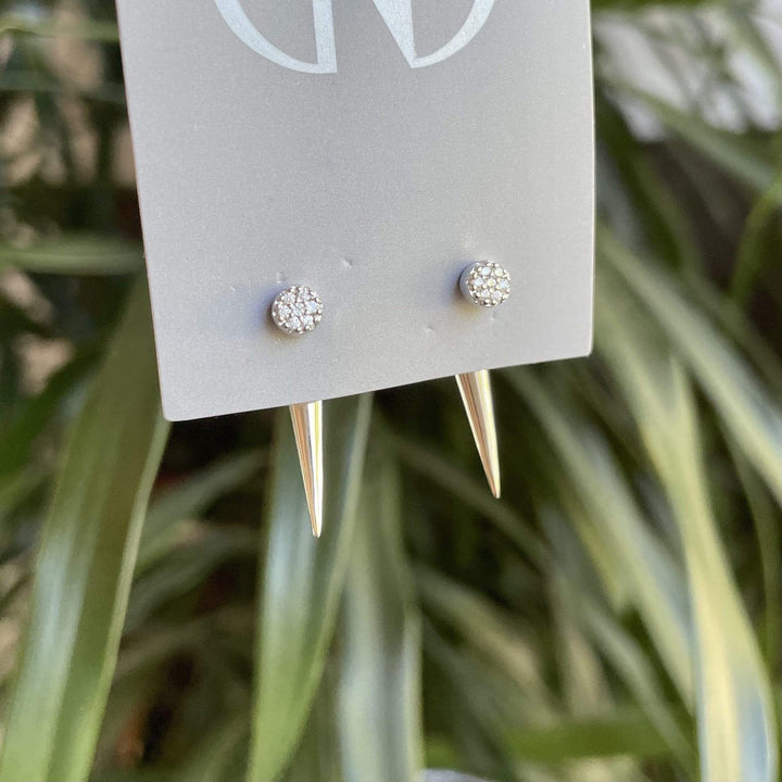 Caroline Néron Boucles d'oreilles Connexion CZ en argent