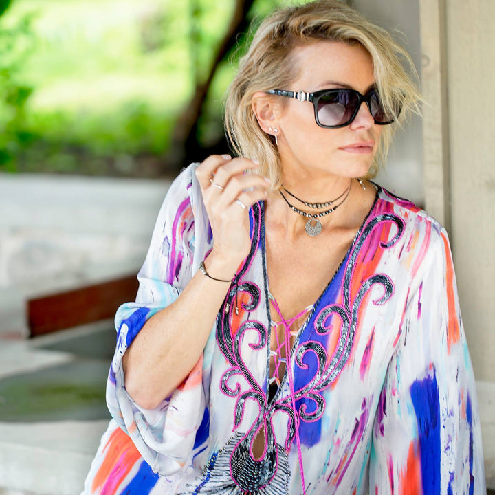 Caroline Néron Boucles d'oreilles Connexion CZ en argent
