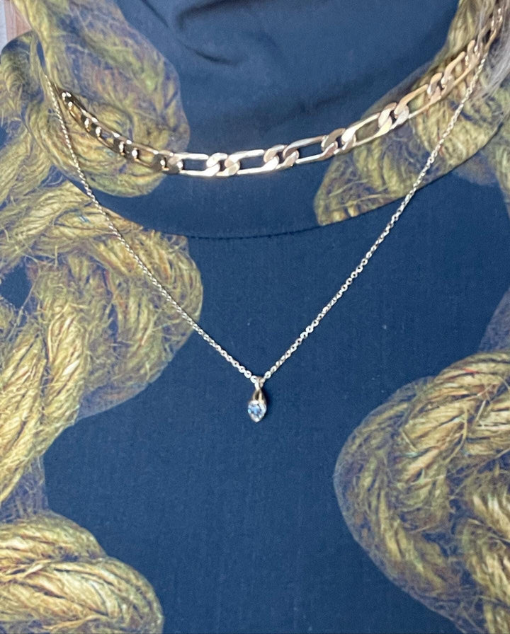 Caroline Néron Collier Éclat d'amour en argent sterling ou or jaune 10K
