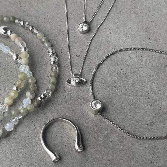 Caroline Néron Collier Evil Eye en argent sterling