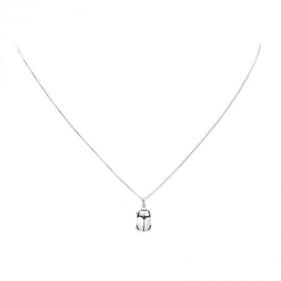 Caroline Néron Collier Protecteur diamant noir et argent sterling