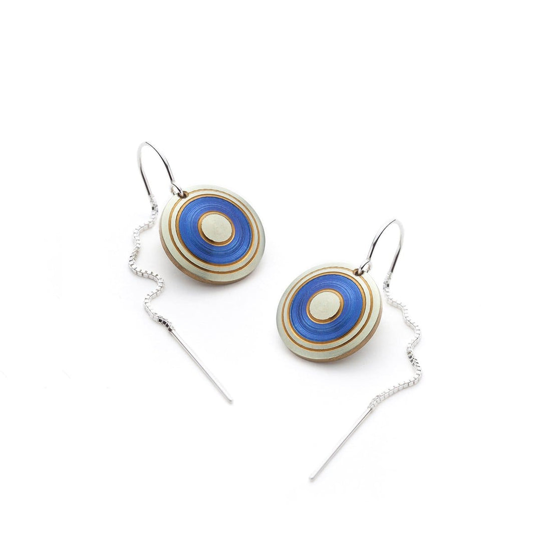 Christine Dwane Boucles d'oreilles en argent et titanium